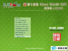 萝卜家园 Ghost Win10 32位 纯净版 v2019.09